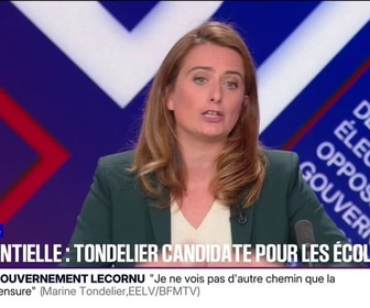 Replay BFM Politique - Présidentielle 2027: ‘Pour faire cette campagne, on aura besoin de la mobilisation de tout le peuple de gauche, indique Marine Tondelier (Écologistes)
