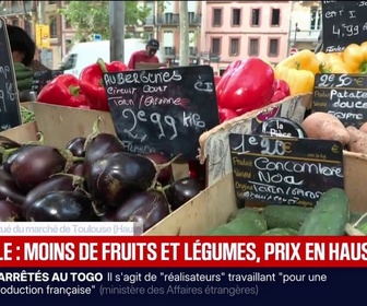 Replay BFM Première - Canicule: les prix des fruits et légumes en hausse sur les marchés