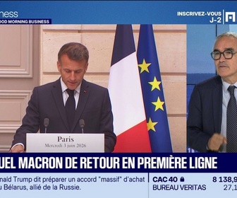 Replay Good Morning Business - Emmanuel Macron de retour en première ligne