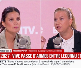 Replay Face à Face - Je ne veux pas que l'on taxe les retraités riches, je veux que l'on taxe (tous) les riches, déclare Mathilde Panot (LFI)
