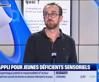 Replay Good Morning Business - Le Pitch : Sens, appli pour jeunes déficients sensoriels - 26/09
