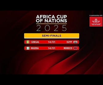 Replay Le Nigeria et l'Égypte en demi-finales de la CAN