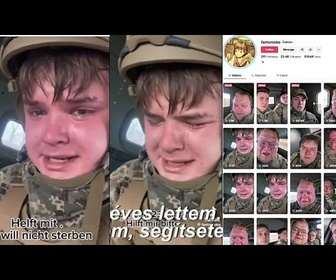 Replay La vidéo virale d'un soldat ukrainien en pleurs envoyé à l'abattoir du front est fausse