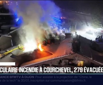 Replay 20H BFM - Incendie à Courchevel: 279 personnes évacuées et relogées