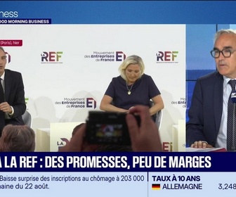 Replay Good Morning Business - La tribune politique : Débat à la REF, des promesses... peu de marges - 28/08