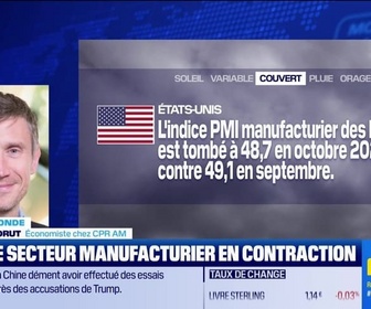 Replay BFM Bourse - L'éco du monde : Indicateur du jour, l'ISM manuf aux USA - 03/11