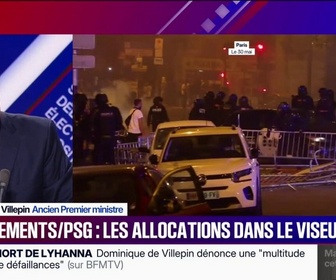 Replay BFM Politique - Violences en marge de la victoire du PSG: Je suis pour que le principe de responsabilité s'applique, quand on casse, quand on détruit des commerces et quand on s'attaque aux forces de l'ordre, affirme Dominiqu