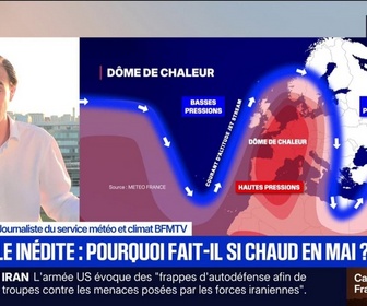 Replay BFM Première - Comment expliquer ces fortes chaleurs dès le mois de mai?