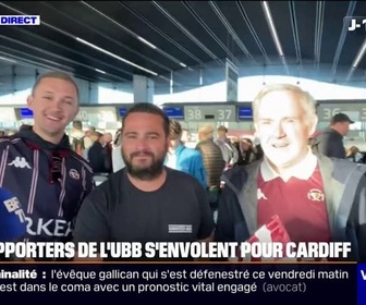 Replay Week-end première - Finale de Champions Cup entre l'UBB et Northampton: 1.700 supporters du club de rugby bordelais s'envolent vers le Millenium Stadium à Cardiff