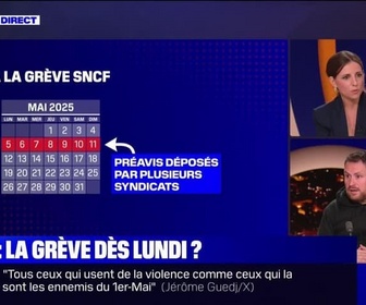 Replay Perrine jusqu'à minuit - SNCF : la grève dès lundi ? – 01/05