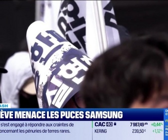 Replay Tech & Co, la quotidienne - Le Tech Flash : Une grève menace les puces Samsung, par Julien Thibaud - 18/05