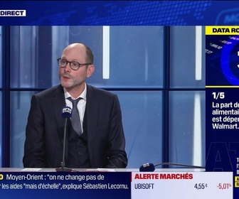 Replay BFM Bourse - La Data Room : 1 sur 5 = 1 dollar de courses alimentaires sur 5 dépensé aux États-Unis l'est chez Walmart. C'est colossal. - 21/05