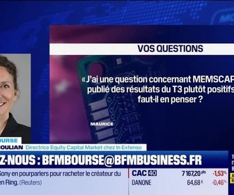 Replay BFM Bourse - Culture Bourse : J'ai une question concernant MEMSCAP qui a publié ses résultats T3 2024 et a donné ses prévisions 2025/26 qui sont plutôt positifs. Que faut-il en penser ? par Julie Cohen-Heurton - 19/11