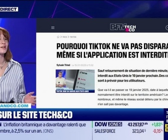 Replay Tech & Co, la quotidienne - À lire sur le site Tech&Co : Pourquoi Tiktok ne va pas disparaître… même si l'application est interdite, par Salomé Ferraris - 15/01