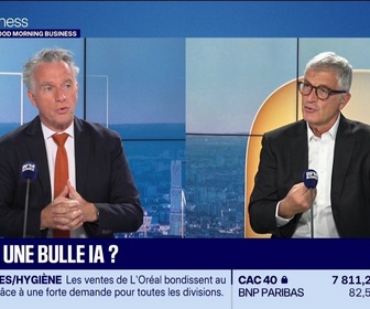Replay Good Morning Business - Marc Fiorentino face à Frédéric Simottel : Y a-t-il une bulle IA ? - 23/10