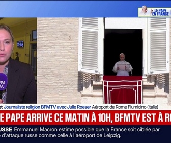 Replay BFM Première - Le pape arrive ce matin à 10h à Orly