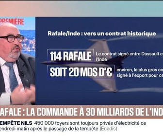 Replay BFM Première - BFM Éco : Avion rafale, la commande à 30 milliards de l'Inde - 13/02