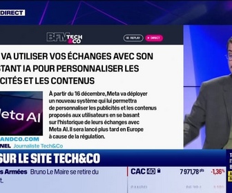 Replay Tech & Co, la quotidienne - À lire sur le site Tech&Co : Meta va utiliser vos échanges avec son assistant IA pour personnaliser les publicités et les contenus, par Sylvain Trinel - 06/10