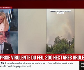 Replay BFM Grand Soir - Var : reprise virulente du feu, 200 hectares brûlés - 19/07