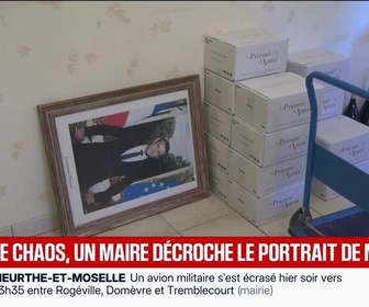 Replay BFM Première - Mobilisation du 17 octobre: un maire du Maine-et-Loire décide de mettre les drapeaux en berne et de décrocher le portrait d'Emmanuel Macron
