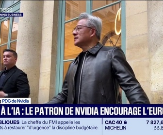 Replay Good Morning Business - Course à l'IA : le patron de Nvidia encourage l'Europe