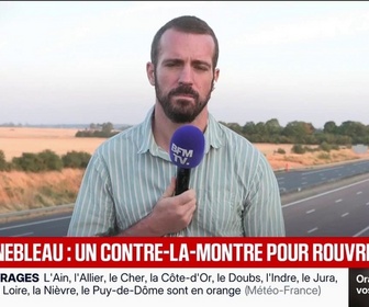 Replay BFM Première - Incendie de Fontainebleau: l'autoroute A6 restera coupée jusqu'à nouvel ordre