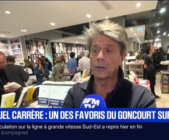 Replay BFM Première - Emmanuel Carrère : un des favoris du Goncourt sur BFMTV - 28/10