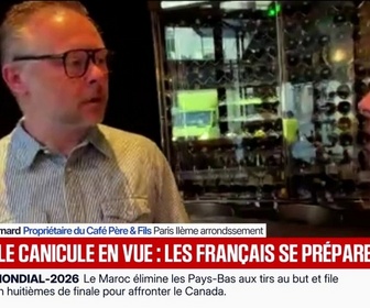 Replay BFM Première - C'est un café pratiquement imbuvable: ce propriétaire d'un café parisien raconte l'impact de la canicule sur son travail