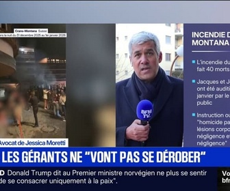 Replay Apolline de 9 à 10 - Incendie à Crans-Montana: Comment peut-on imaginer qu'il aurait sciemment mis au plafond une mousse hautement inflammable?, questionne Me Nicola Meier, avocat de Jessica Moretti