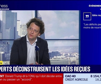 Replay BFM Bourse - Mythomètre : Les déficits permettent au moins de nourrir la croissance, FAUX répond Thibault Prébay - 22/09