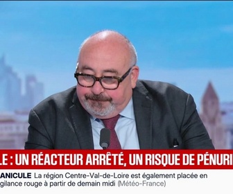 Replay BFM Première - Canicule: vers une pénurie d'électricité après l'arrêt d'un réacteur nucléaire?