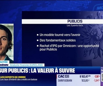 Replay BFM Bourse - Valeur ajoutée : Ils apprécient Publicis - 07/03