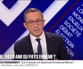 Replay BFM Politique - Le peuple algérien est un peuple ami, (...) le régime algérien est un régime anti-français, estime Bruno Retailleau (LR)
