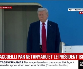 Replay BFM Première - Libération des otages enlevés le 7-Octobre: Donald Trump accueilli par le président israélien et Benjamin Netanyahu