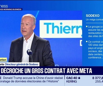 Replay Good Morning Business - Sodexo décroche un gros contrat avec Meta