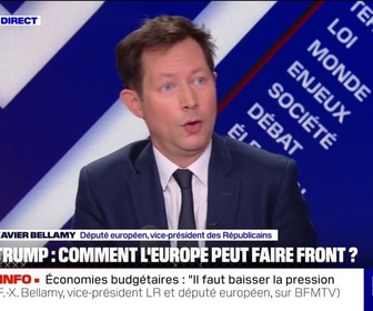 Replay BFM Politique - Droits de douane américains: Cette guerre commerciale est absurde et sera aussi destructrice pour l'économie américaine, dit François-Xavier Bellamy