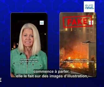 Replay De faux reportages d'Euronews diffusent de la désinformation sur la guerre au Moyen-Orient