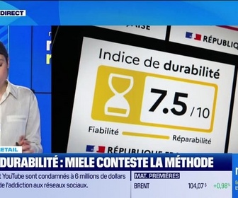 Replay Morning Retail : Indice durabilité... Miele conteste la méthode, par Eva Jacquot - 26/03