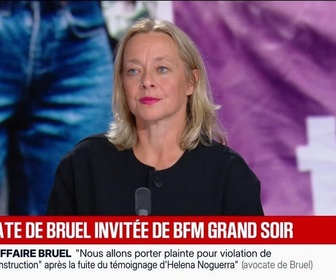 Replay L'avocate de Bruel invitée de BFM Grand Soir - 02/09