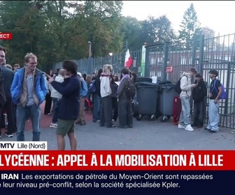 Replay BFM Première - Colère lycéenne: une surveillance policière importante présente près de certains blocus de lycées