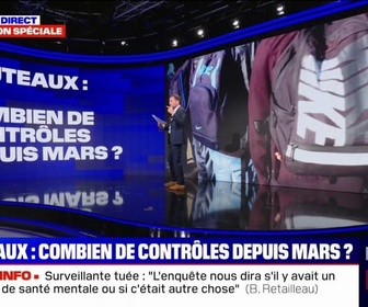 Replay BFM Story - LES ÉCLAIREURS - Couteaux: combien de contrôles ont eu lieu depuis mars?