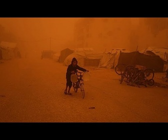 Replay Une violente tempête de sable frappe Gaza