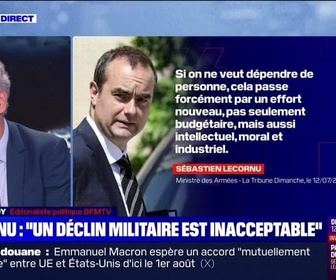 Replay Week-end soir - Lecornu : Un déclin militaire est inacceptable - 12/07