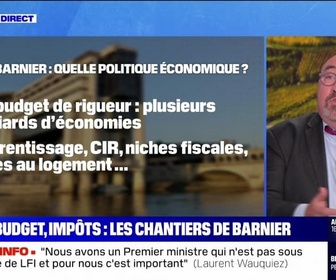 Replay Le Dej Info - Budget, impôts : les chantiers de Barnier - 06/09