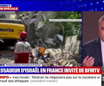 Replay 20H BFM - Conflit Israël-Iran: Notre but, c'est de nous débarrasser des capacités militaires iraniennes, indique l'ambassadeur d'Israël en France