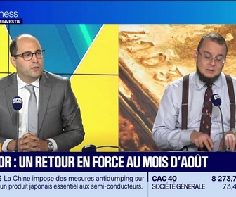 Replay Tout pour investir - Le coffre-fort : Laurent Schwartz - Once d'or, un retour en force au mois d'août - 08/09