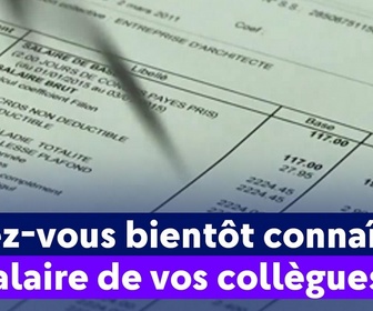 Replay On a de l'info - Allez-vous bientôt connaître le salaire de vos collègues ?