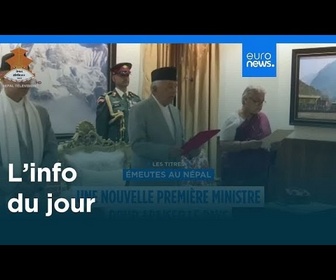 Replay L'info du jour | 14 septembre 2025 - Mi-journée