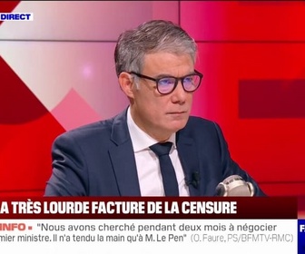 Replay Face à Face - Censure: pour Olivier Faure, Antoine Armand et Catherine Vautrin cherchent à dramatiser