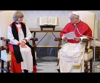 Replay Rencontre historique entre le pape Léon XIV et l'archevêque de Canterbury, Sarah Mullally